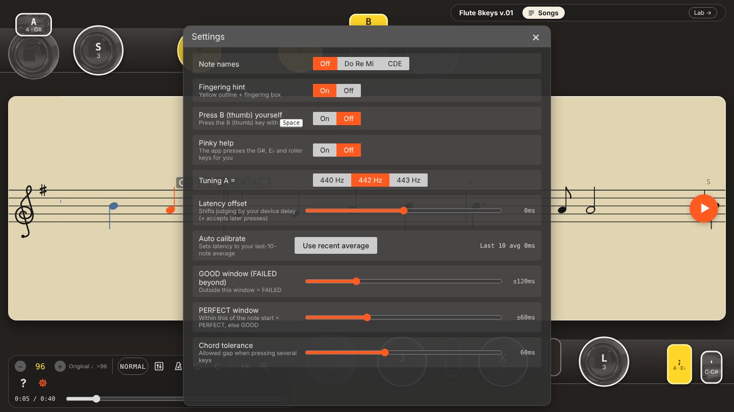 Flute 8keys V.01 screenshot