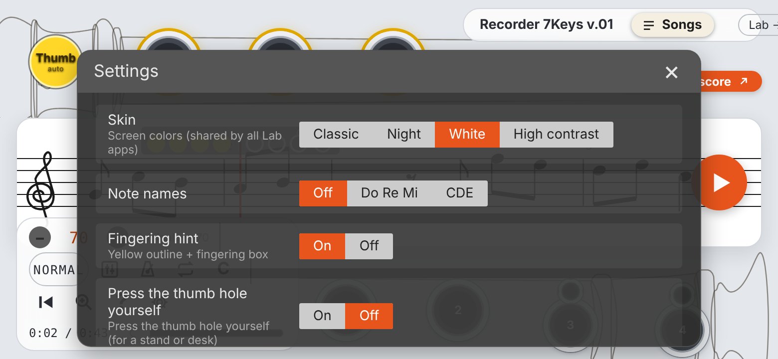 Recorder 7Keys v.01 screenshot
