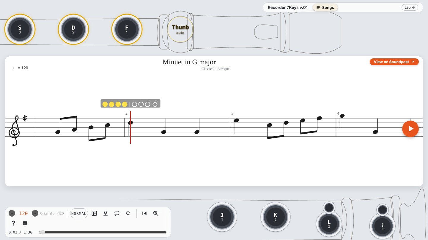 Recorder 7Keys v.01 screenshot