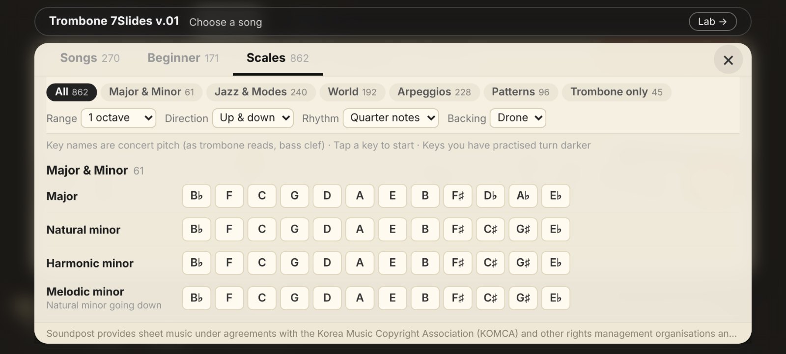 Trombone 7Slides v.01 screenshot