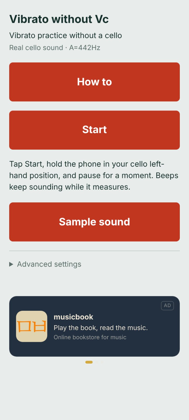 Vibrato without Cello V.01 screenshot