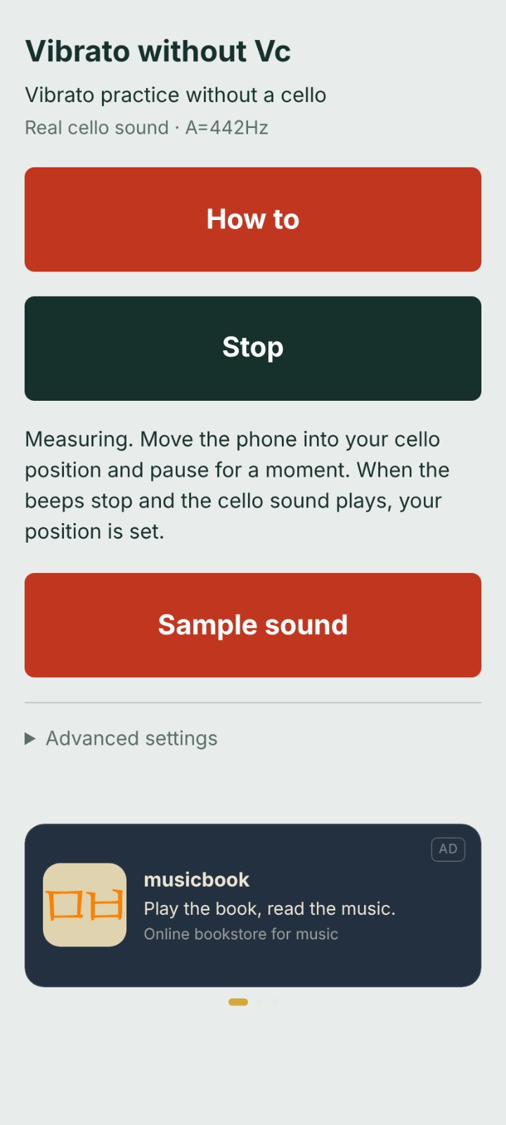 Vibrato without Cello V.01 screenshot