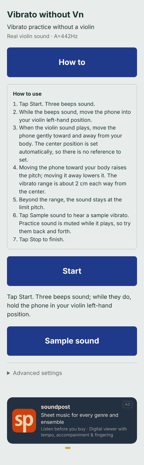 Vibrato without Violin V.01 screenshot