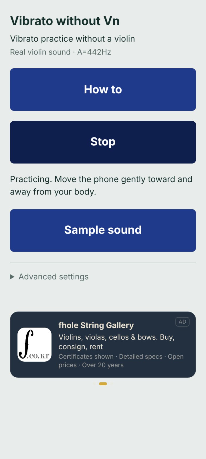 Vibrato without Violin V.01 screenshot