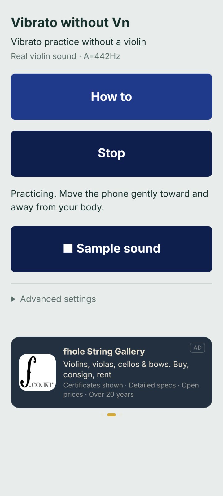 Vibrato without Violin V.01 screenshot