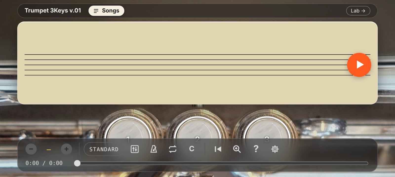 Trumpet 3keys v.o1 screenshot