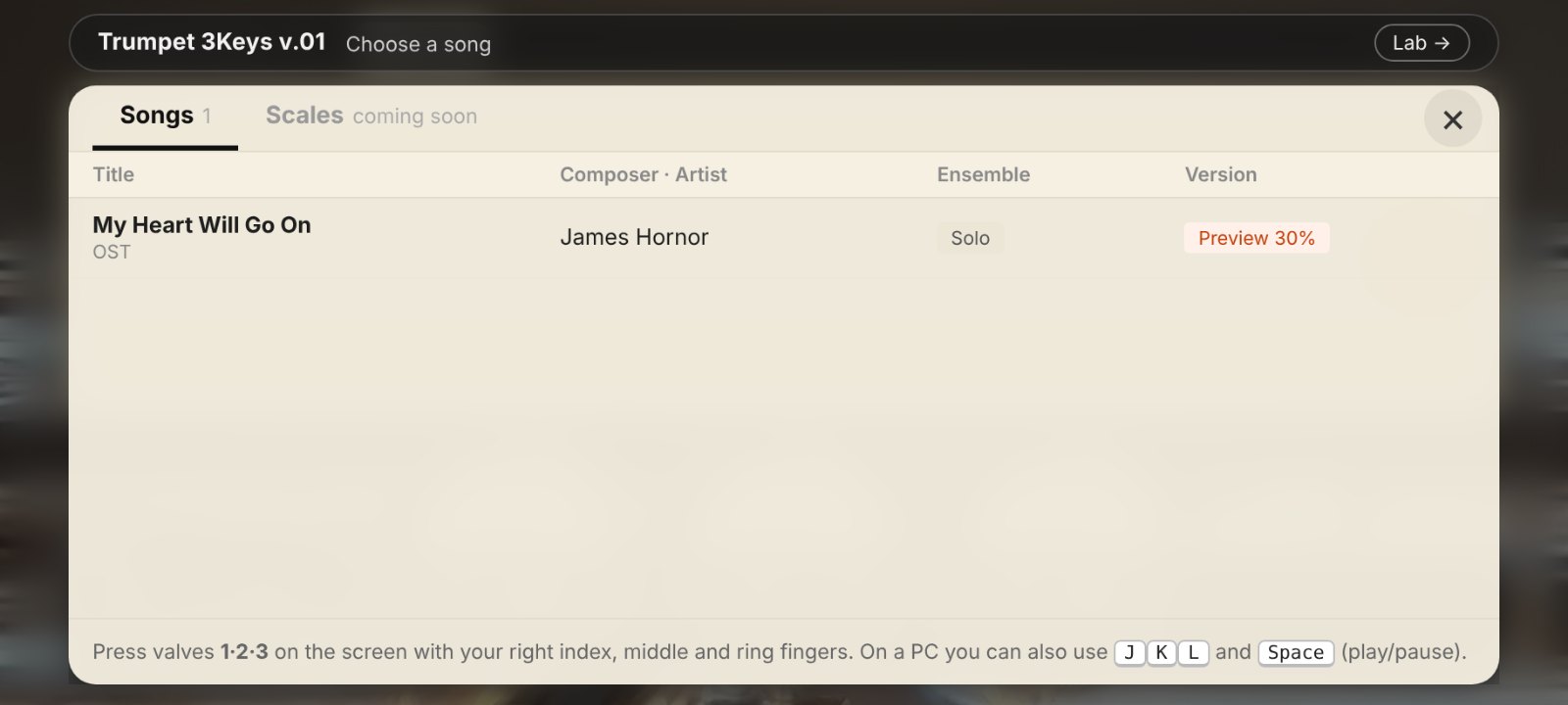 Trumpet 3keys v.o1 screenshot