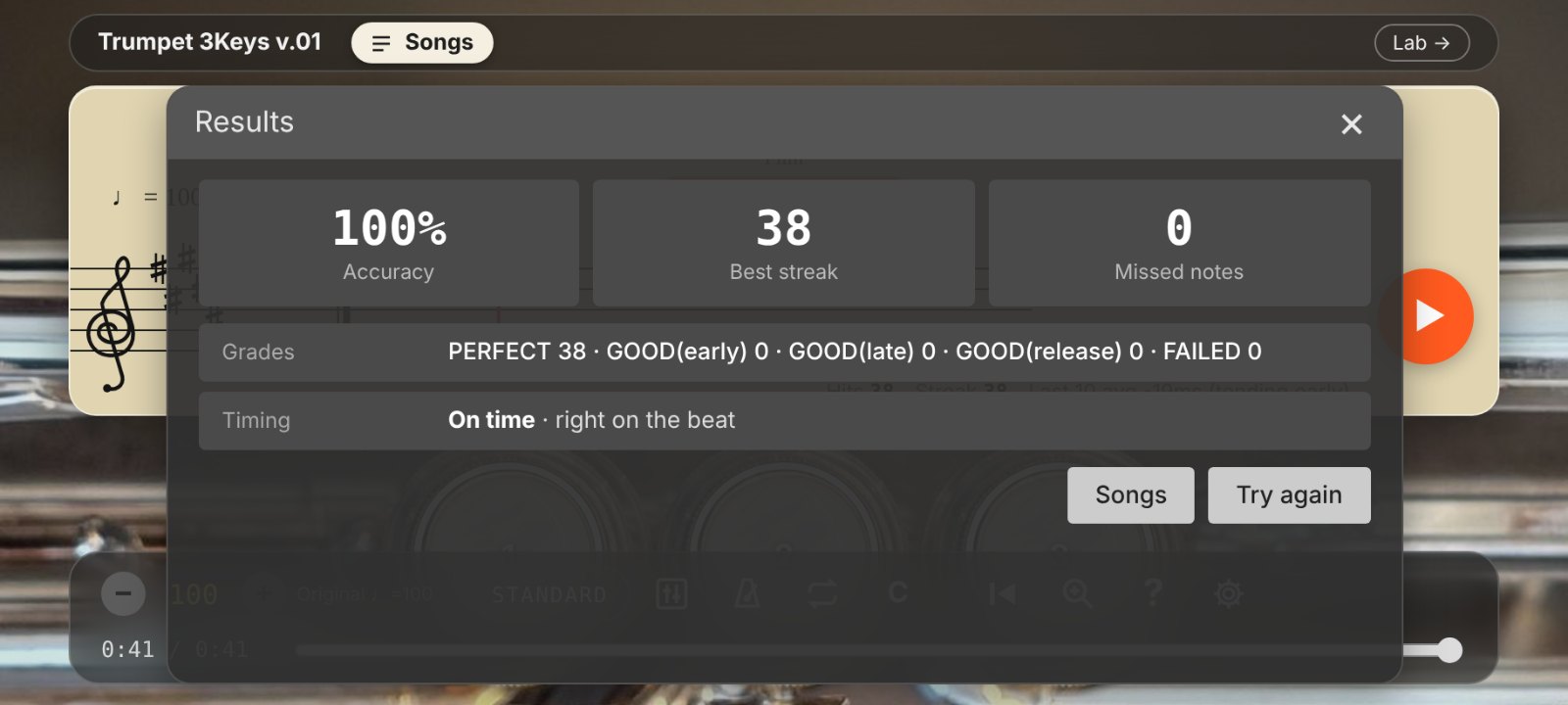Trumpet 3keys v.o1 screenshot