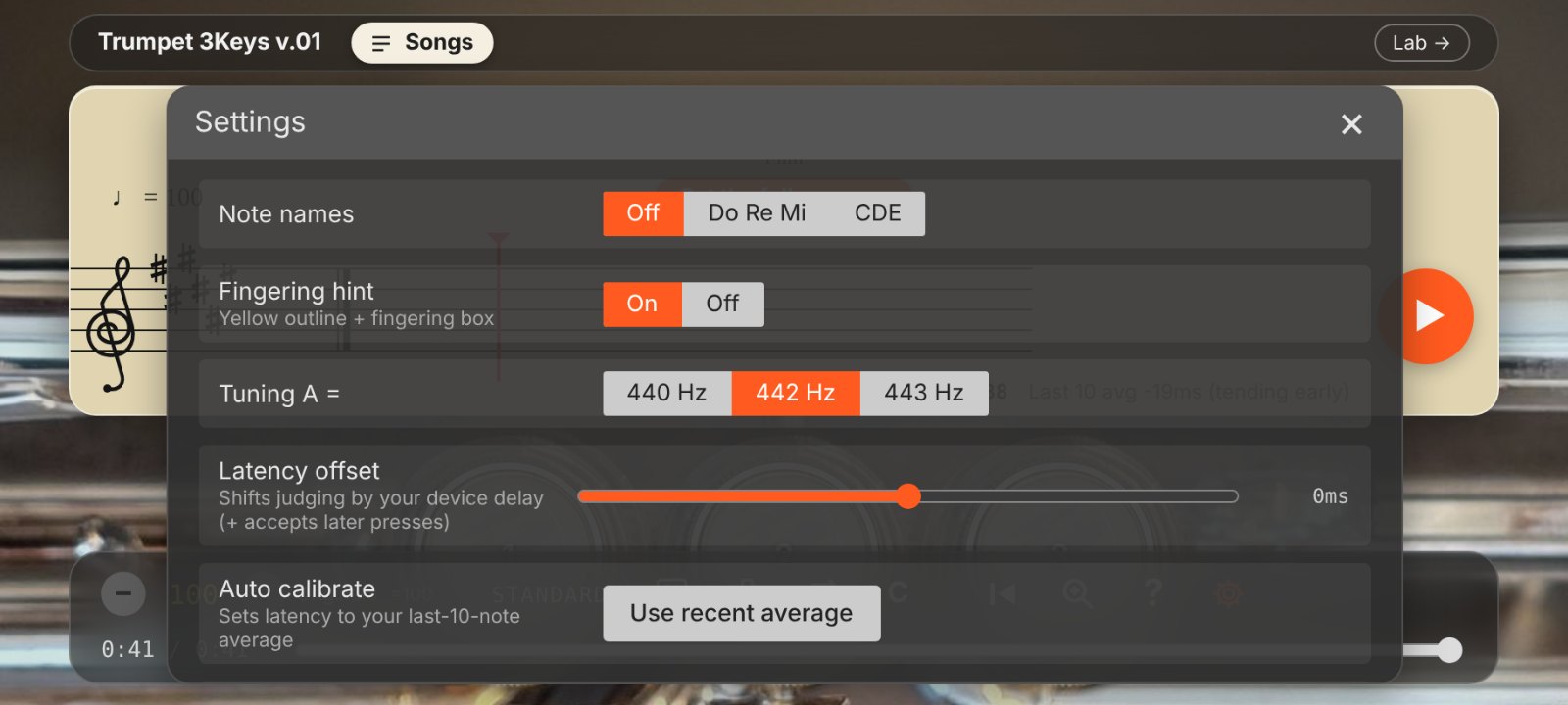 Trumpet 3keys v.o1 screenshot