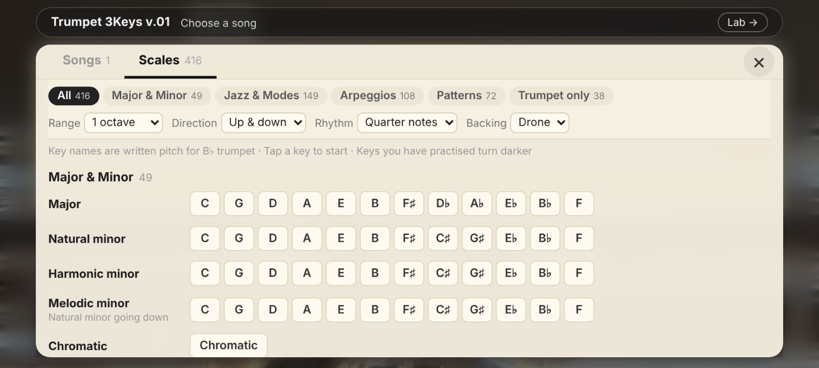 Trumpet 3keys v.o1 screenshot